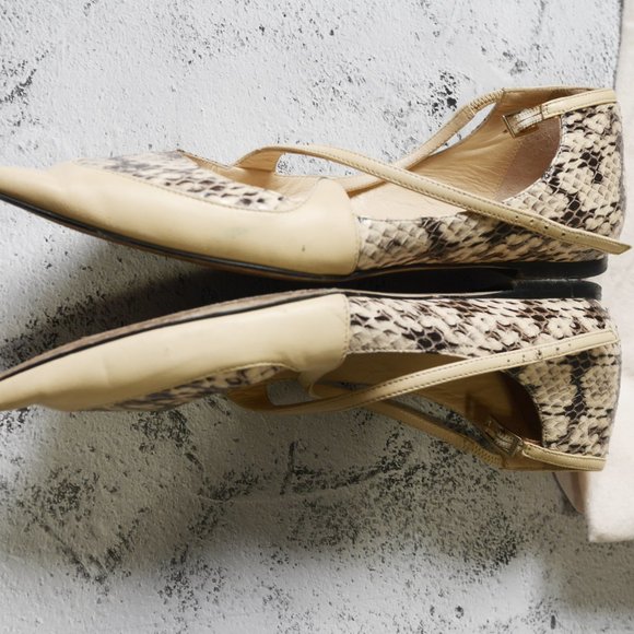 Jimmy Choo Flats with Strap Sneakskin - Picture 6 of 6